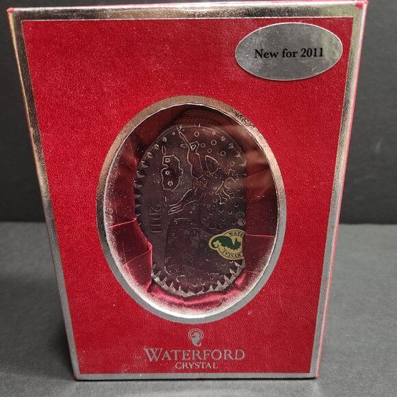 NIB Retired 2011 Waterford "Twas the Night" Crystal Ornament - Picture 3 of 4